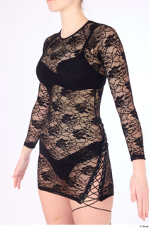 Lexi black lace mini dress dressed trunk upper body 0002.jpg